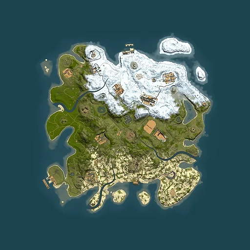 Rust map seed 714707533, 3800x3800m top-down preview
