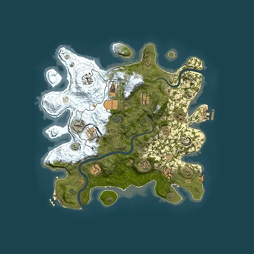 Rust map seed 1504301610, 3650x3650m top-down preview