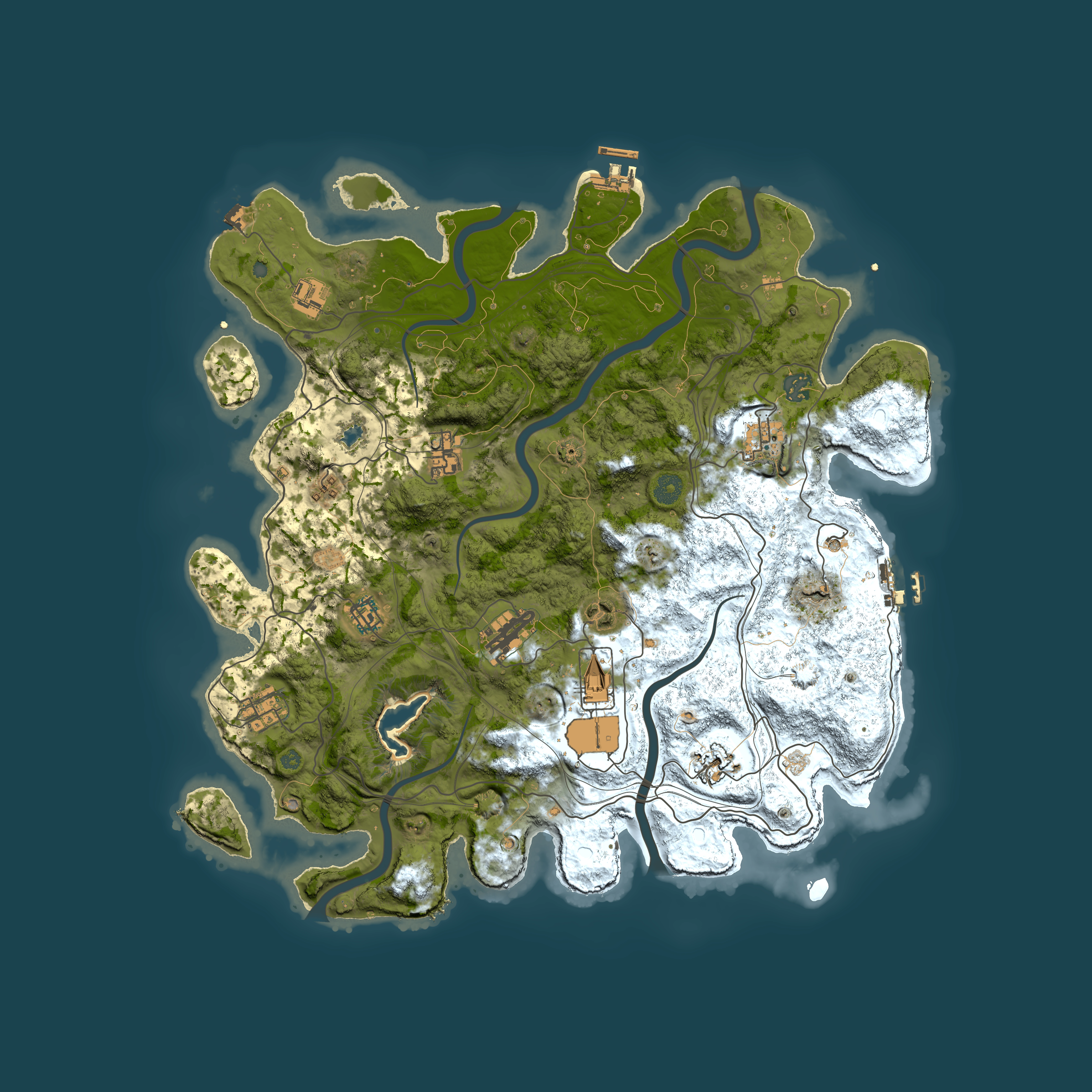 Full top-down render of Rust map seed 1722683578, 4250x4250m
