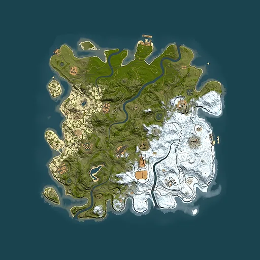 Rust map seed 1722683578, 4250x4250m top-down preview