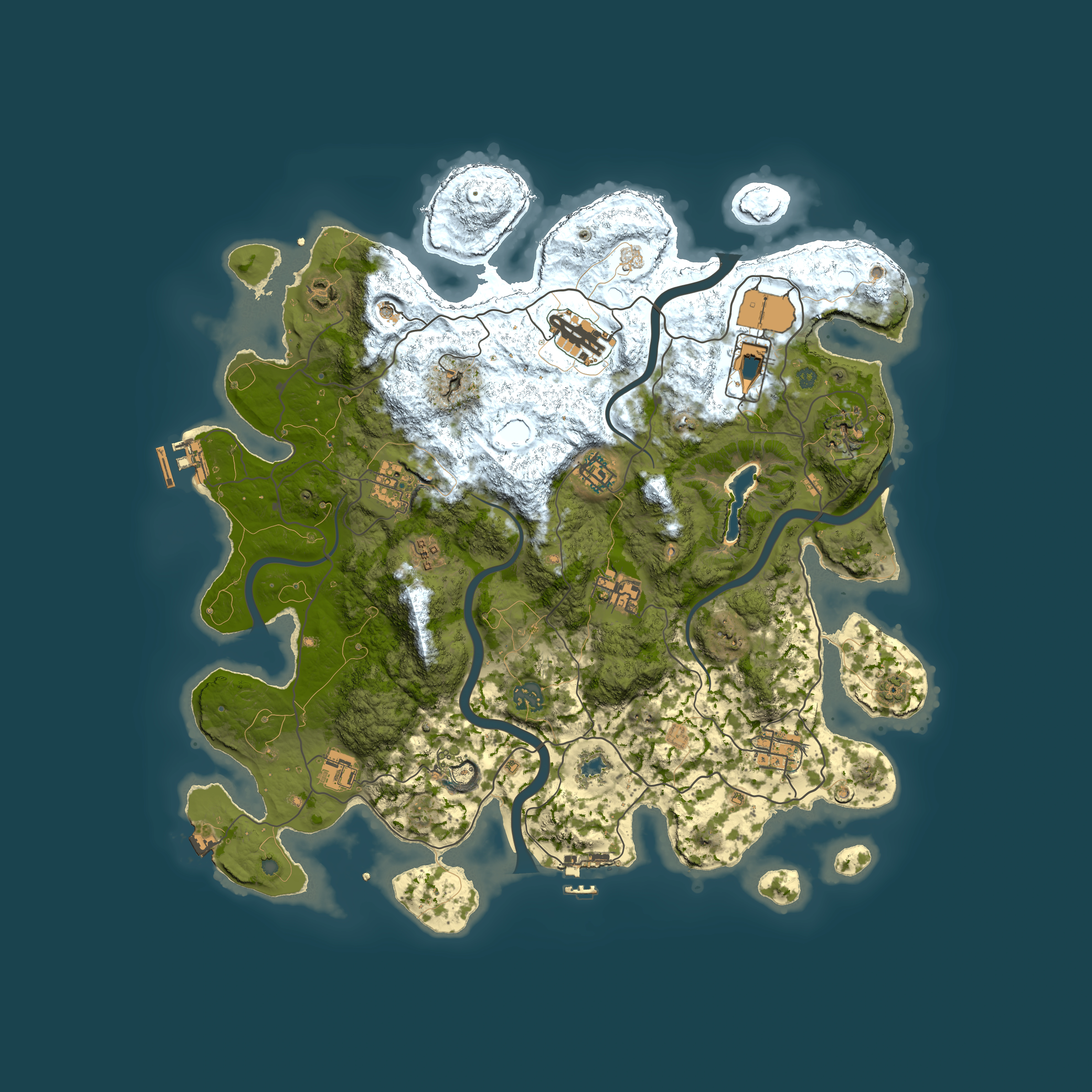 Full top-down render of Rust map seed 660106712, 4050x4050m