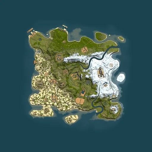 Rust map seed 242468359, 3500x3500m top-down preview