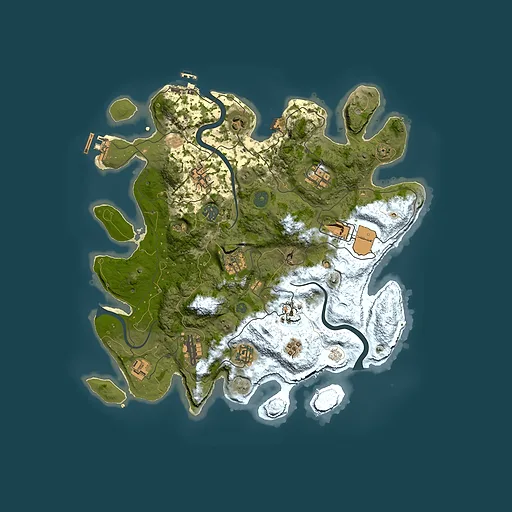 Rust map seed 1758158562, 3700x3700m top-down preview