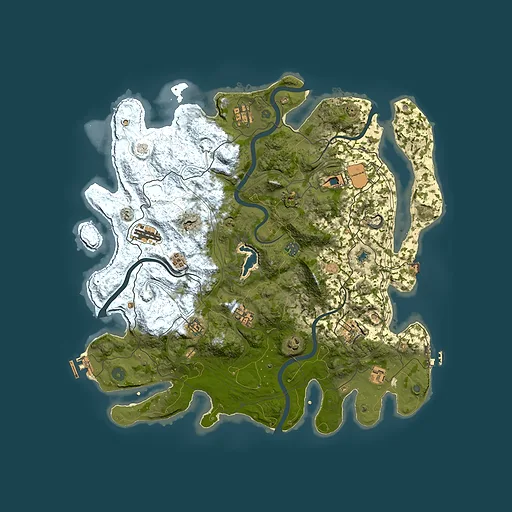 Rust map seed 874817346, 4400x4400m top-down preview