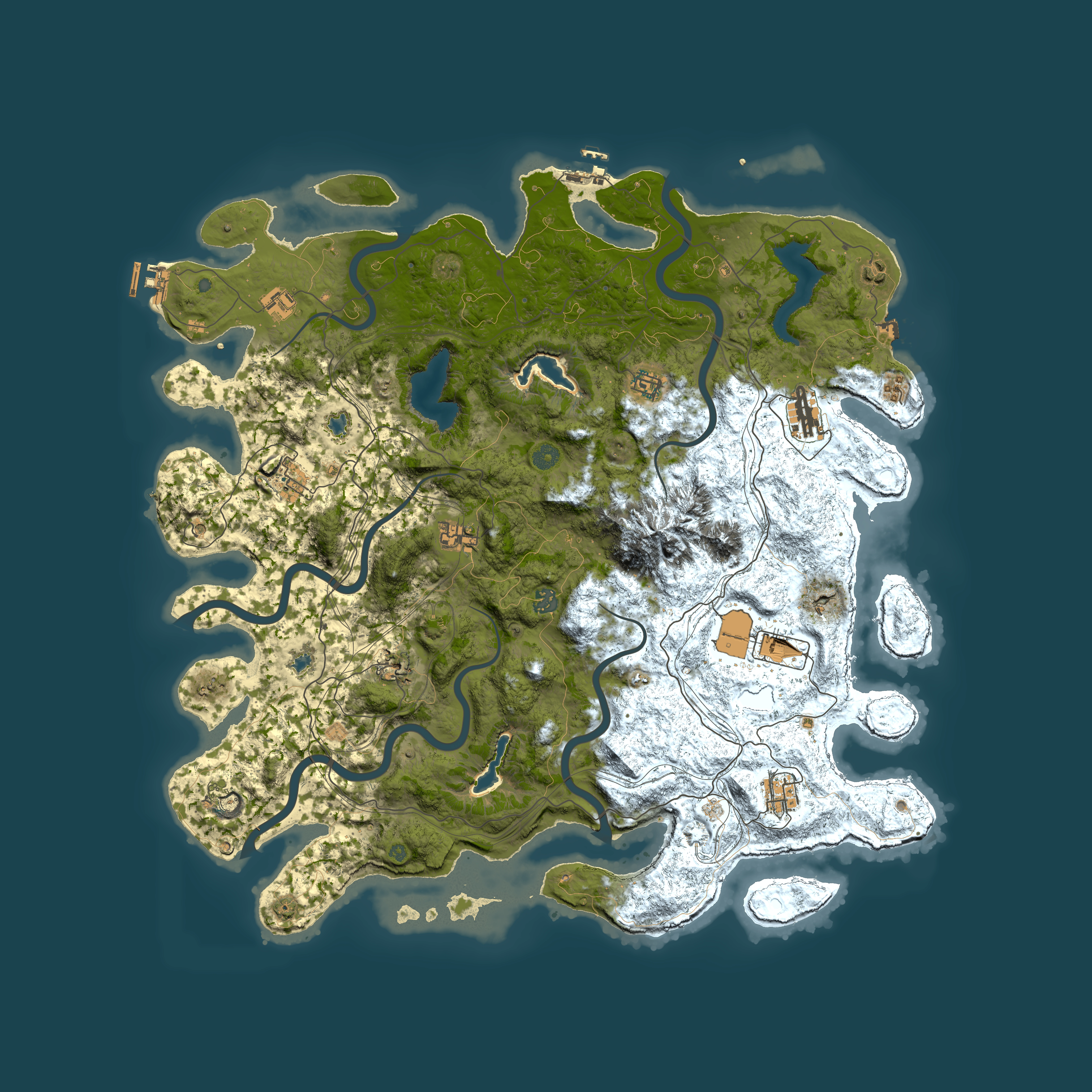 Full top-down render of Rust map seed 1275846622, 5000x5000m
