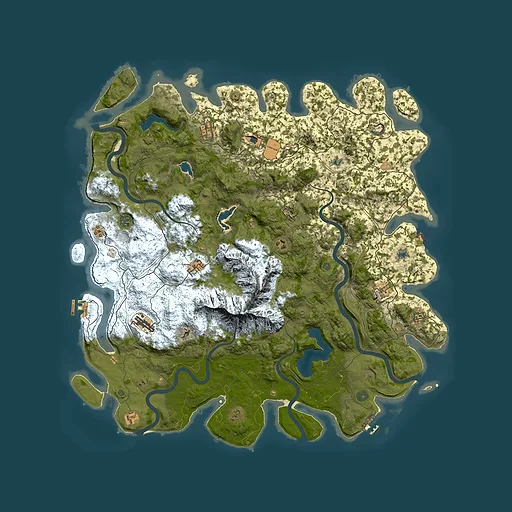 Rust map seed 2120527673, 5350x5350m top-down preview