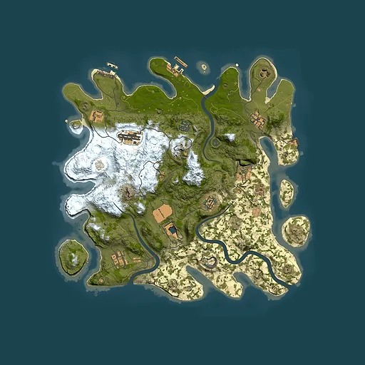 Rust map seed 2115200692, 3800x3800m top-down preview