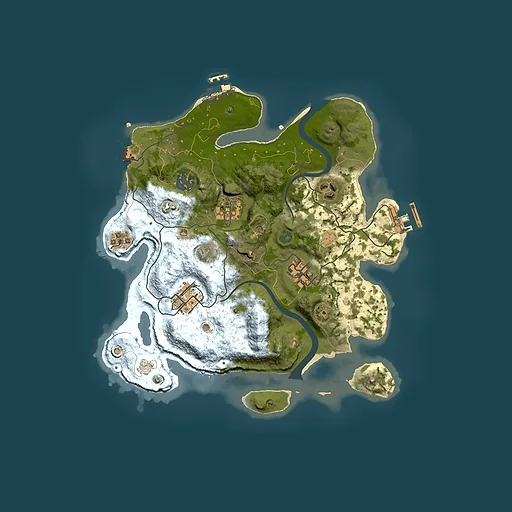 Rust map seed 976252405, 3000x3000m top-down preview