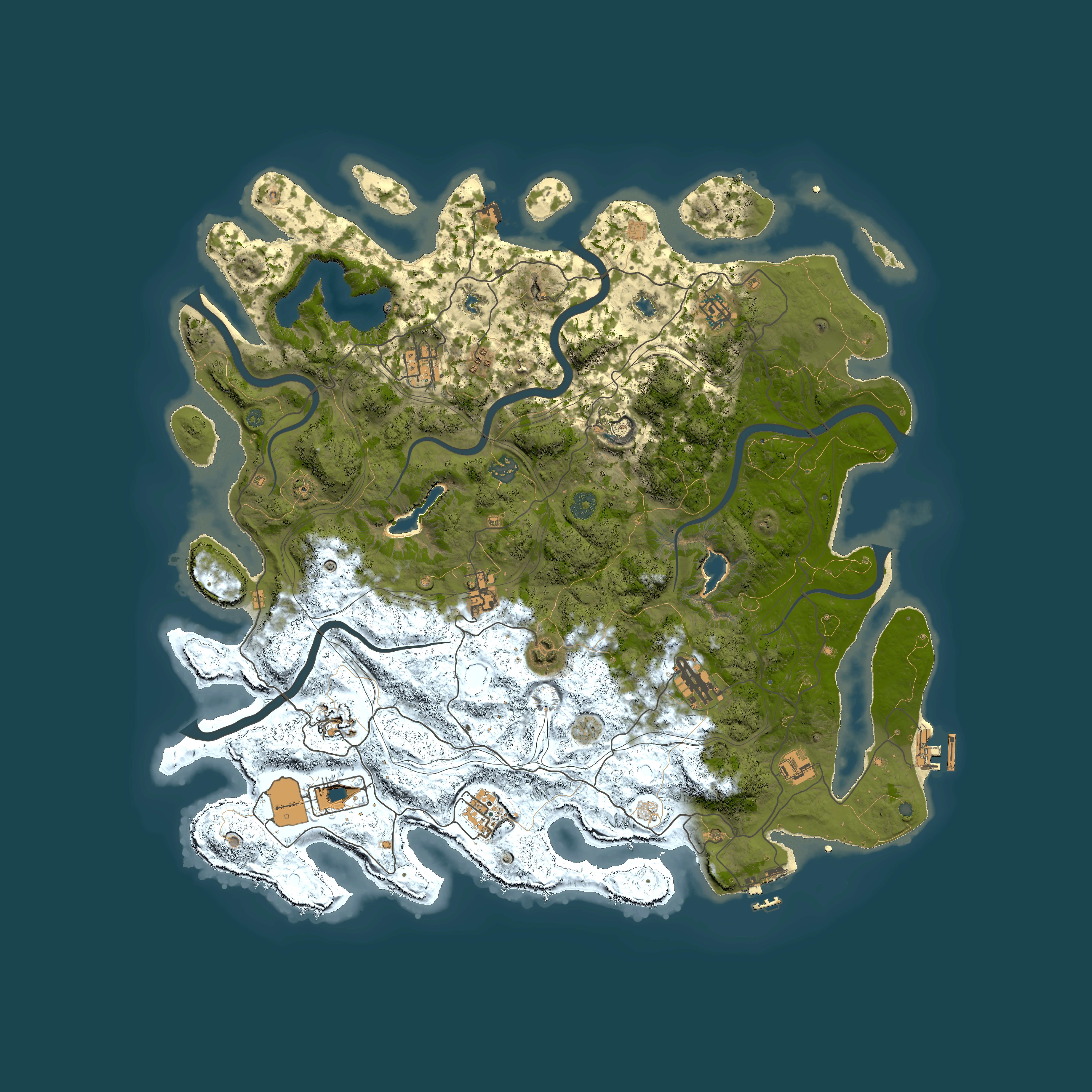 Full top-down render of Rust map seed 1842811263, 4700x4700m