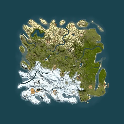 Rust map seed 1842811263, 4700x4700m top-down preview