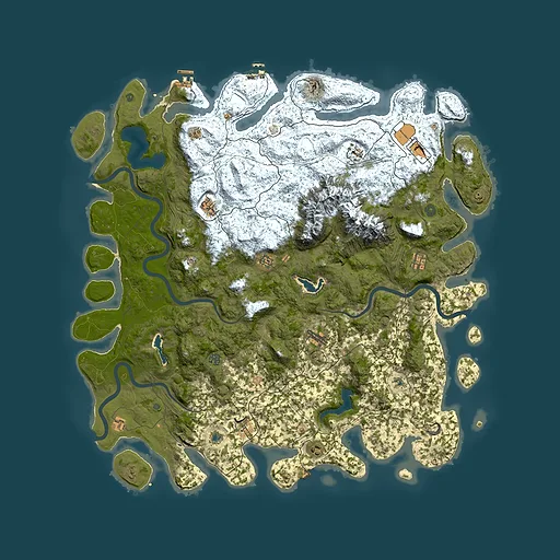 Rust map seed 1834440189, 5750x5750m top-down preview