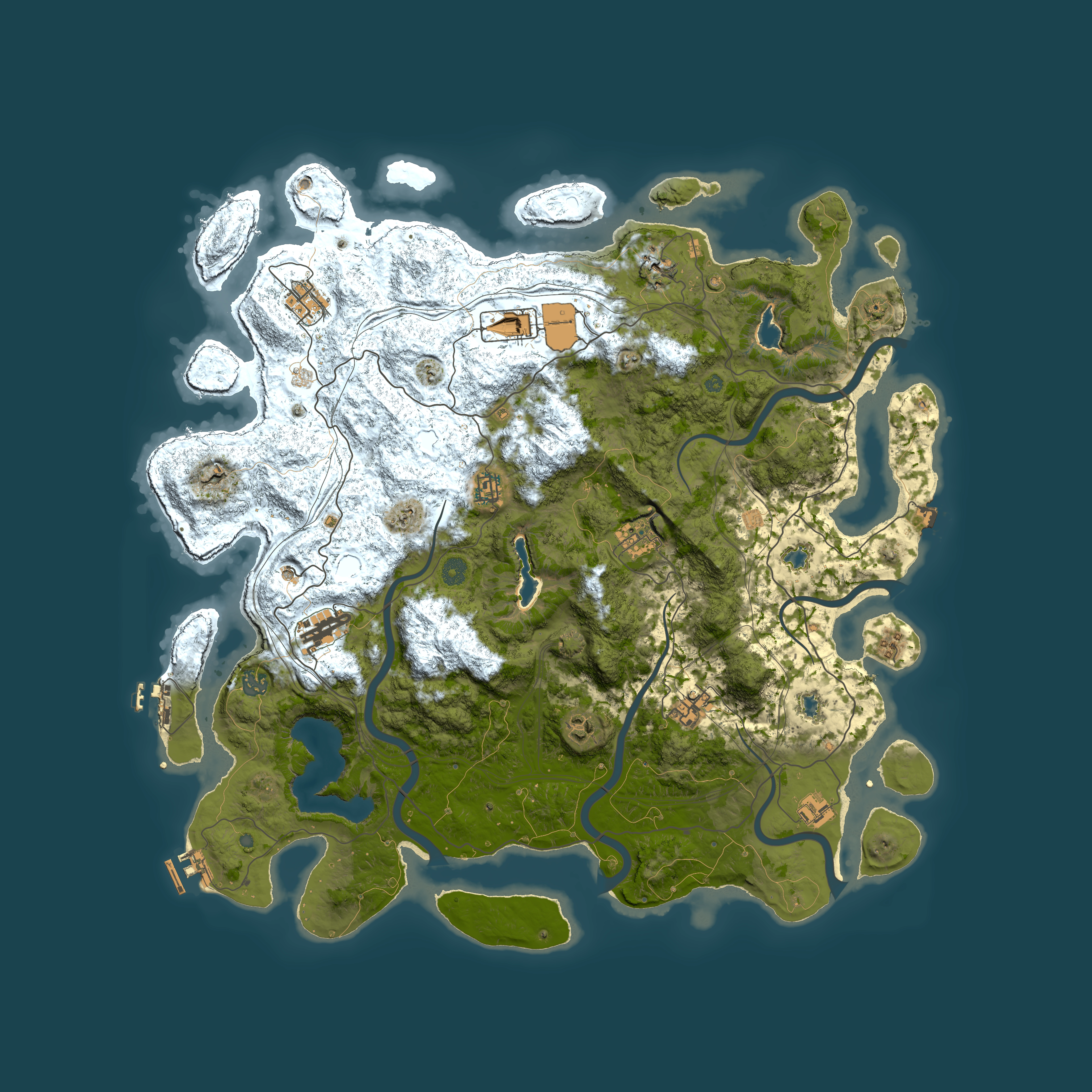 Full top-down render of Rust map seed 2105277212, 4800x4800m