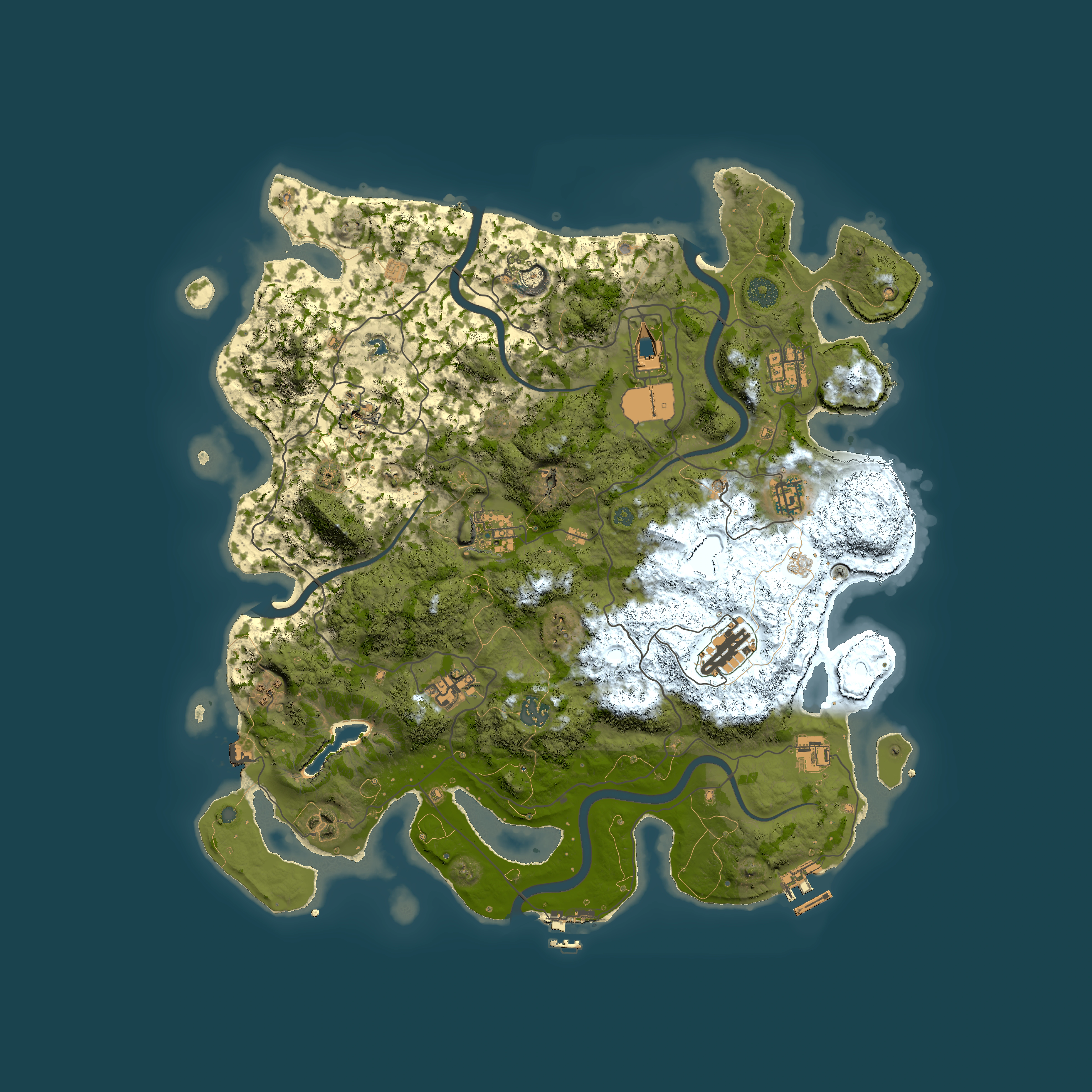 Full top-down render of Rust map seed 5862720, 4200x4200m