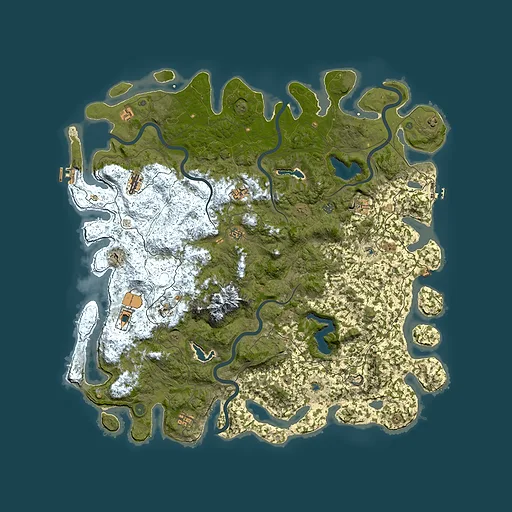 Rust map seed 1848515439, 5750x5750m top-down preview
