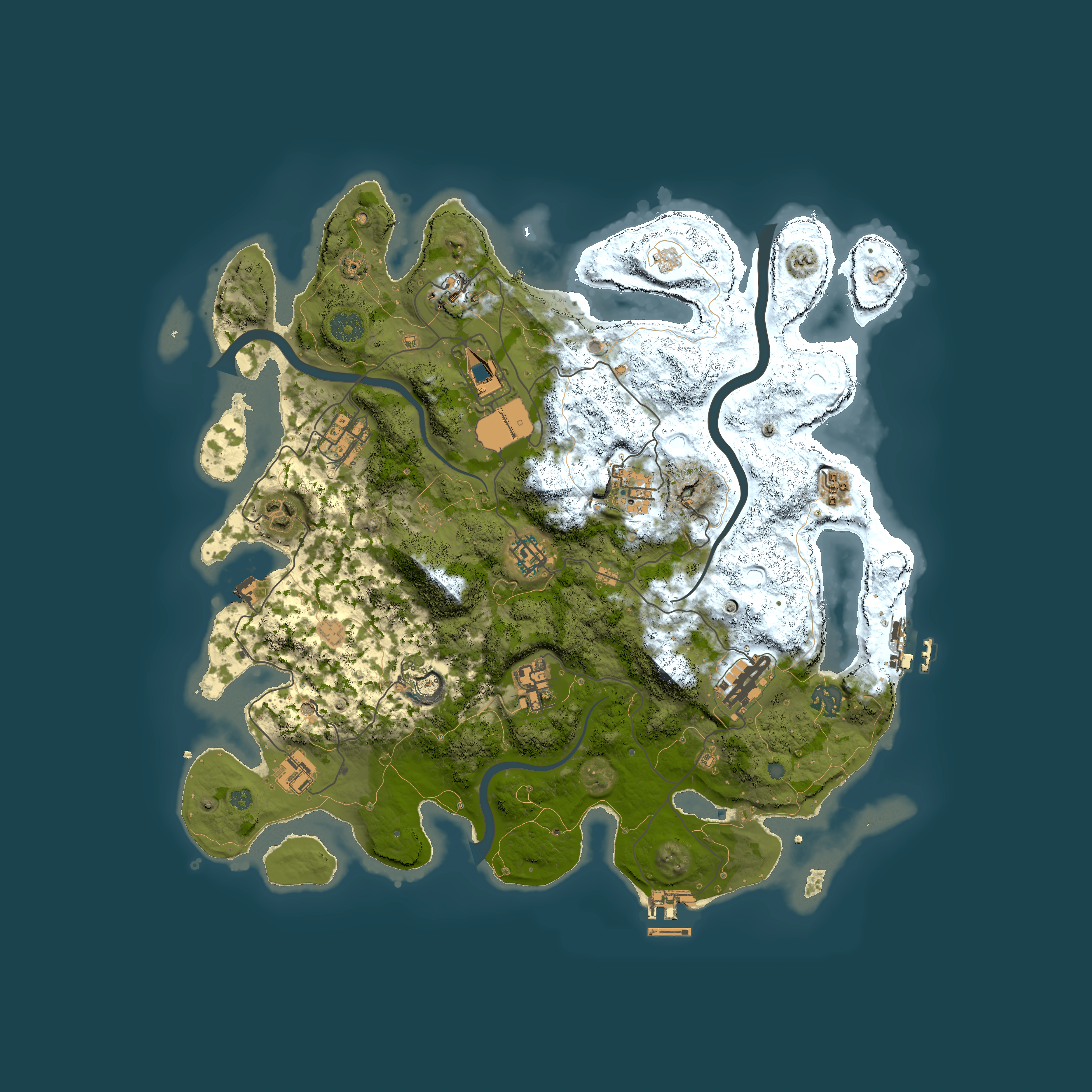 Full top-down render of Rust map seed 1474617794, 3900x3900m