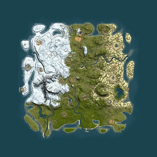 Rust map seed 1940160100, 5300x5300m top-down preview