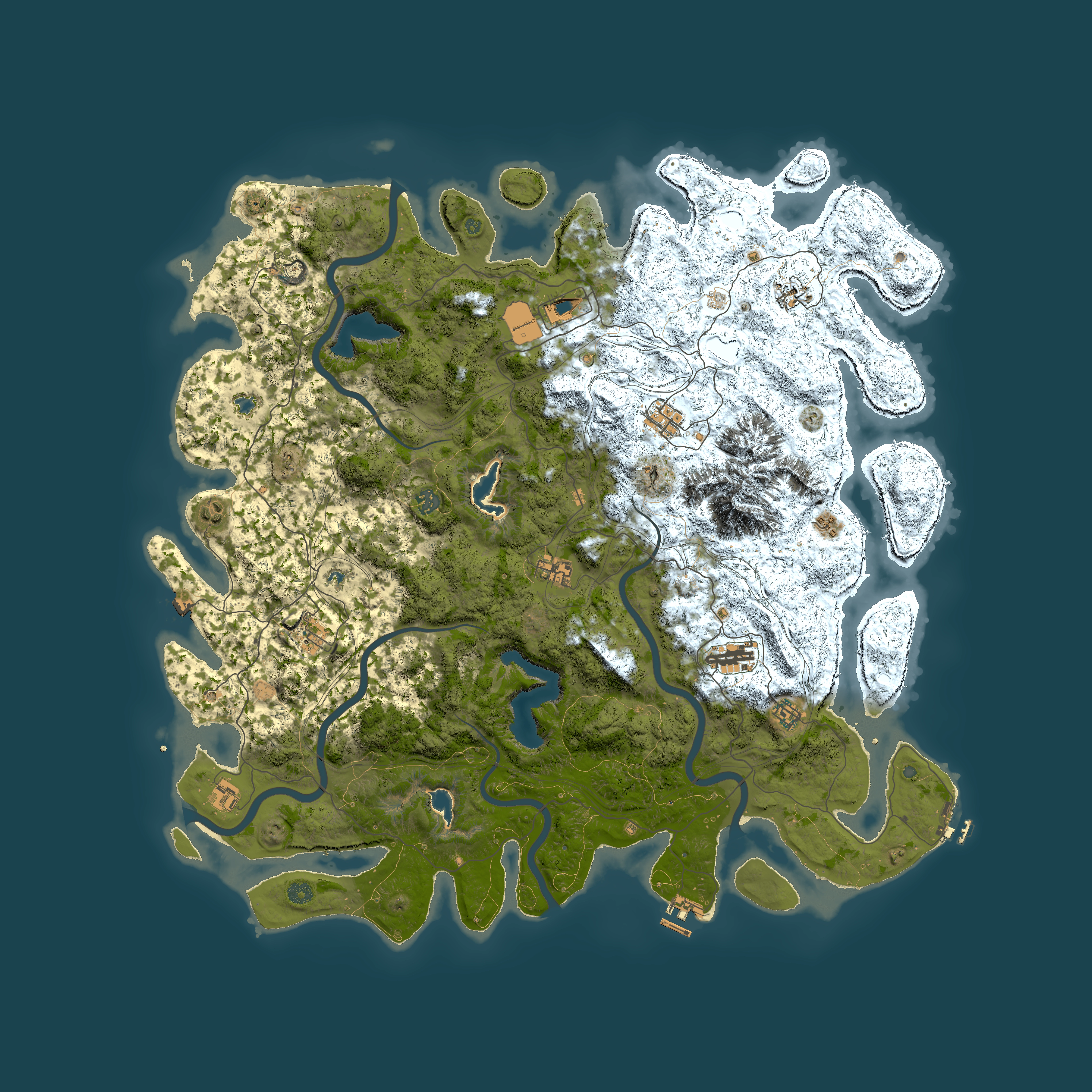 Full top-down render of Rust map seed 974790514, 5450x5450m