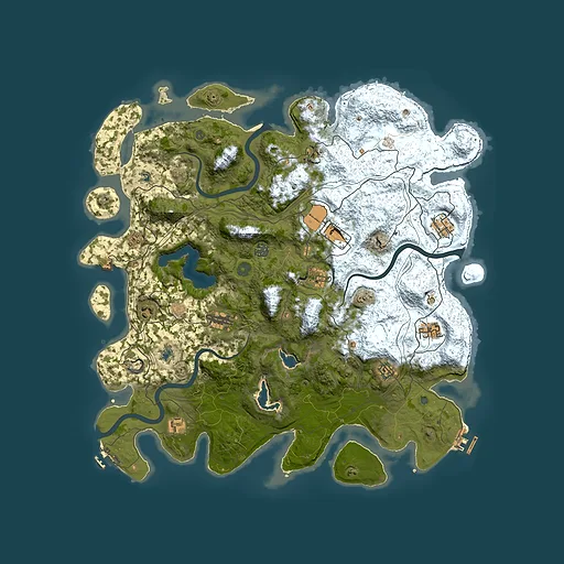 Rust map seed 769840615, 4700x4700m top-down preview