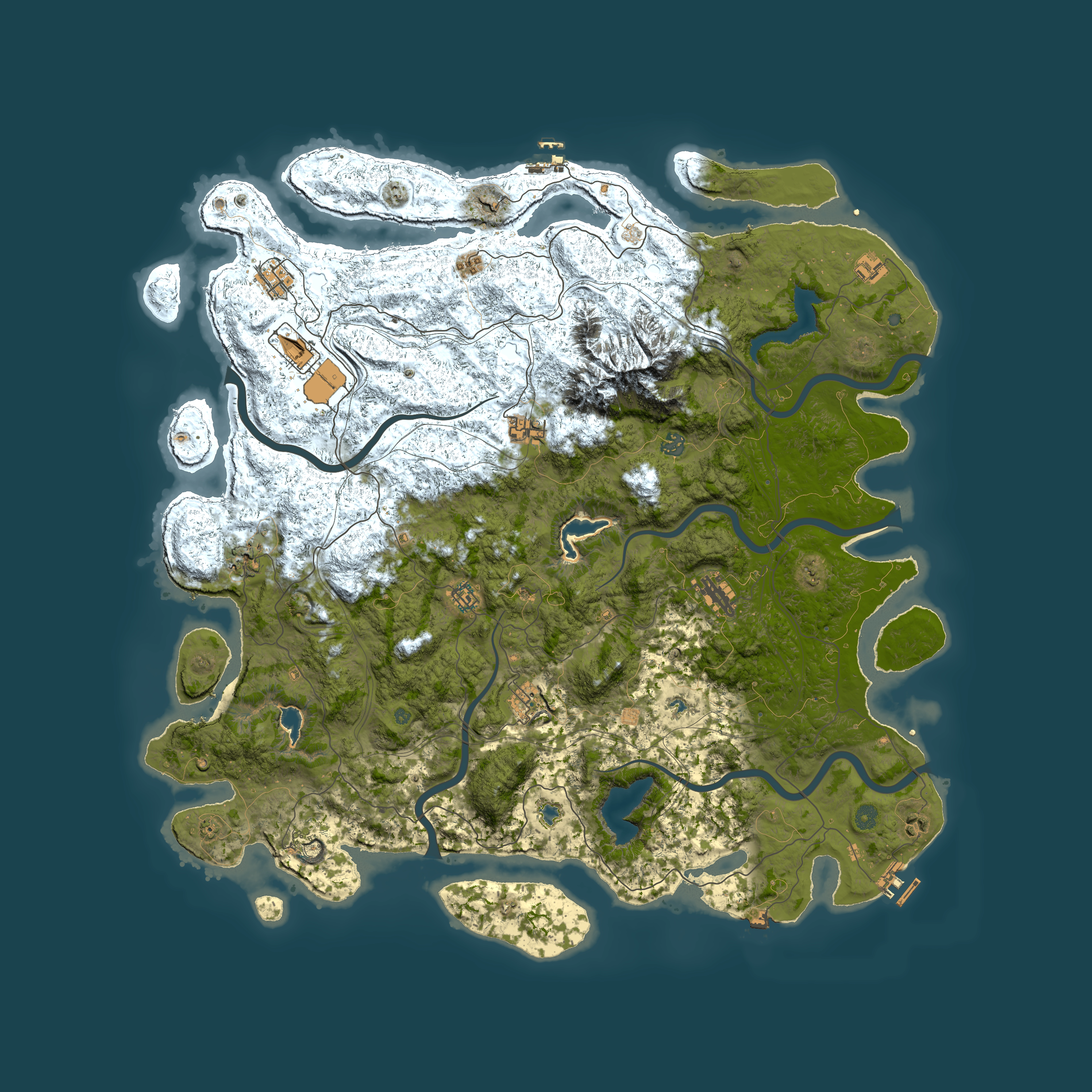 Full top-down render of Rust map seed 1224067510, 5400x5400m