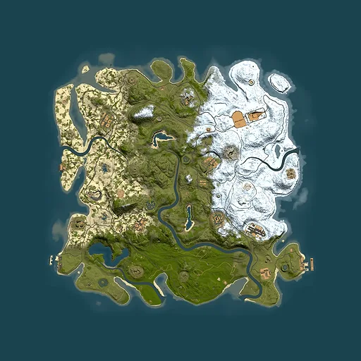Rust map seed 1086768101, 4500x4500m top-down preview