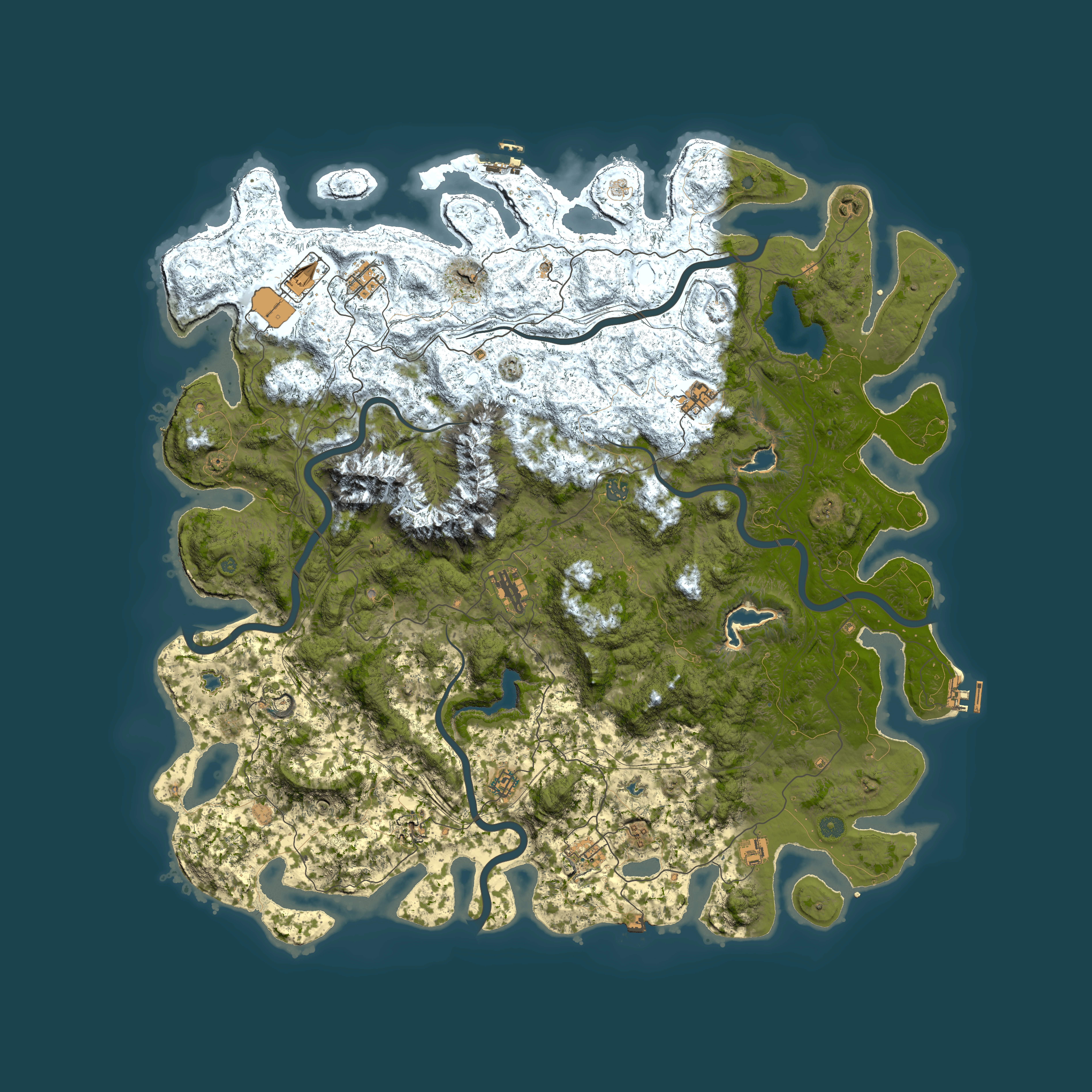 Full top-down render of Rust map seed 2016770689, 5600x5600m