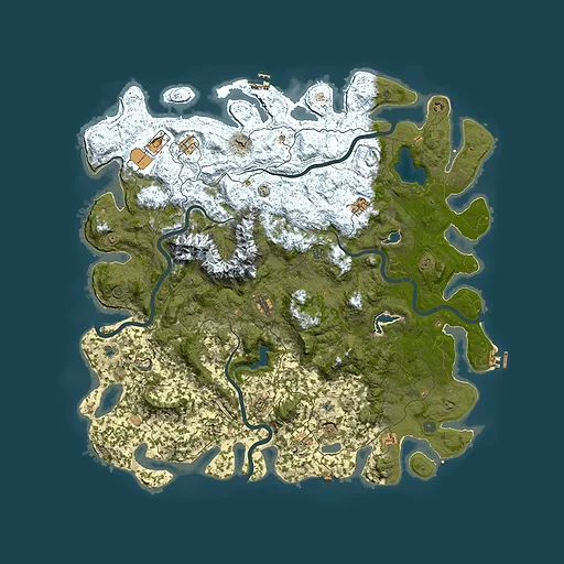 Rust map seed 2016770689, 5600x5600m top-down preview