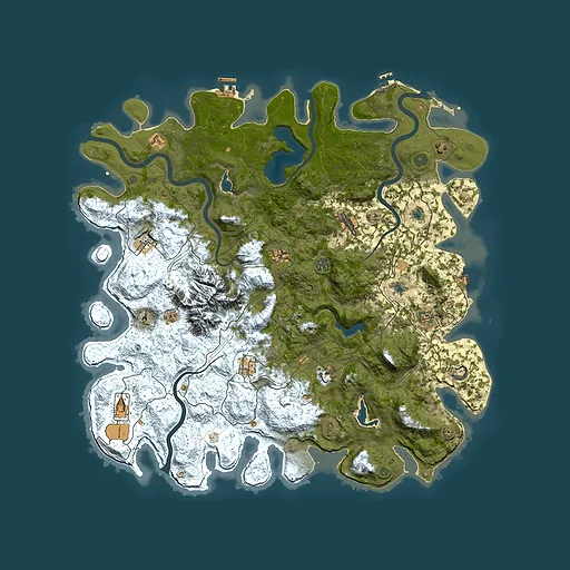Rust map seed 404169519, 5100x5100m top-down preview