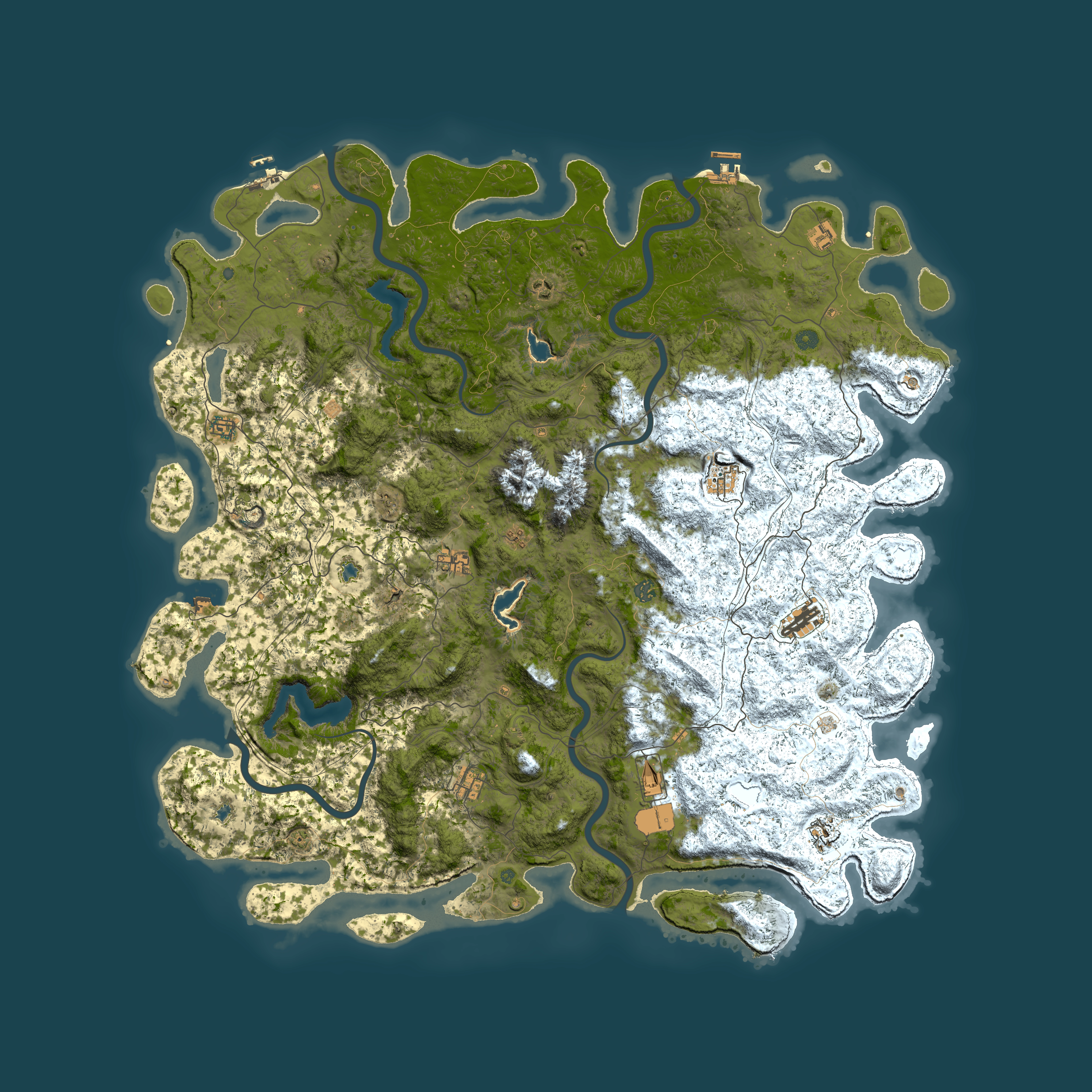 Full top-down render of Rust map seed 1719919691, 5950x5950m