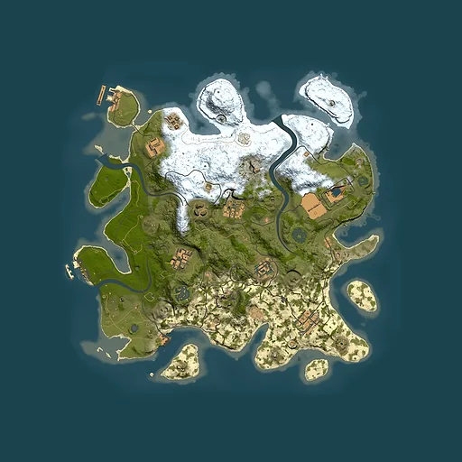 Rust map seed 1017282274, 3500x3500m top-down preview