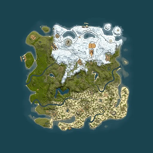 Rust map seed 1179535878, 4550x4550m top-down preview