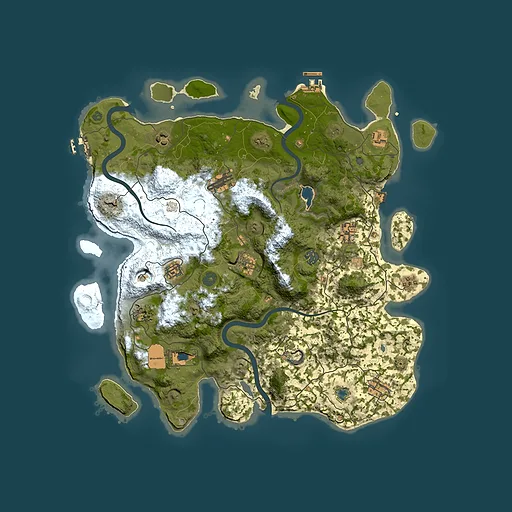 Rust map seed 284147751, 4200x4200m top-down preview