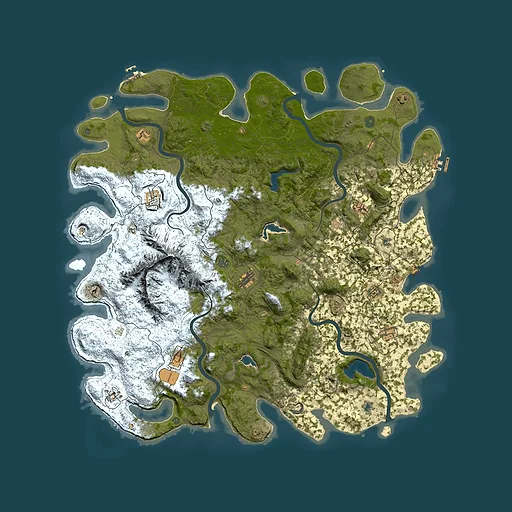 Rust map seed 734440626, 5650x5650m top-down preview
