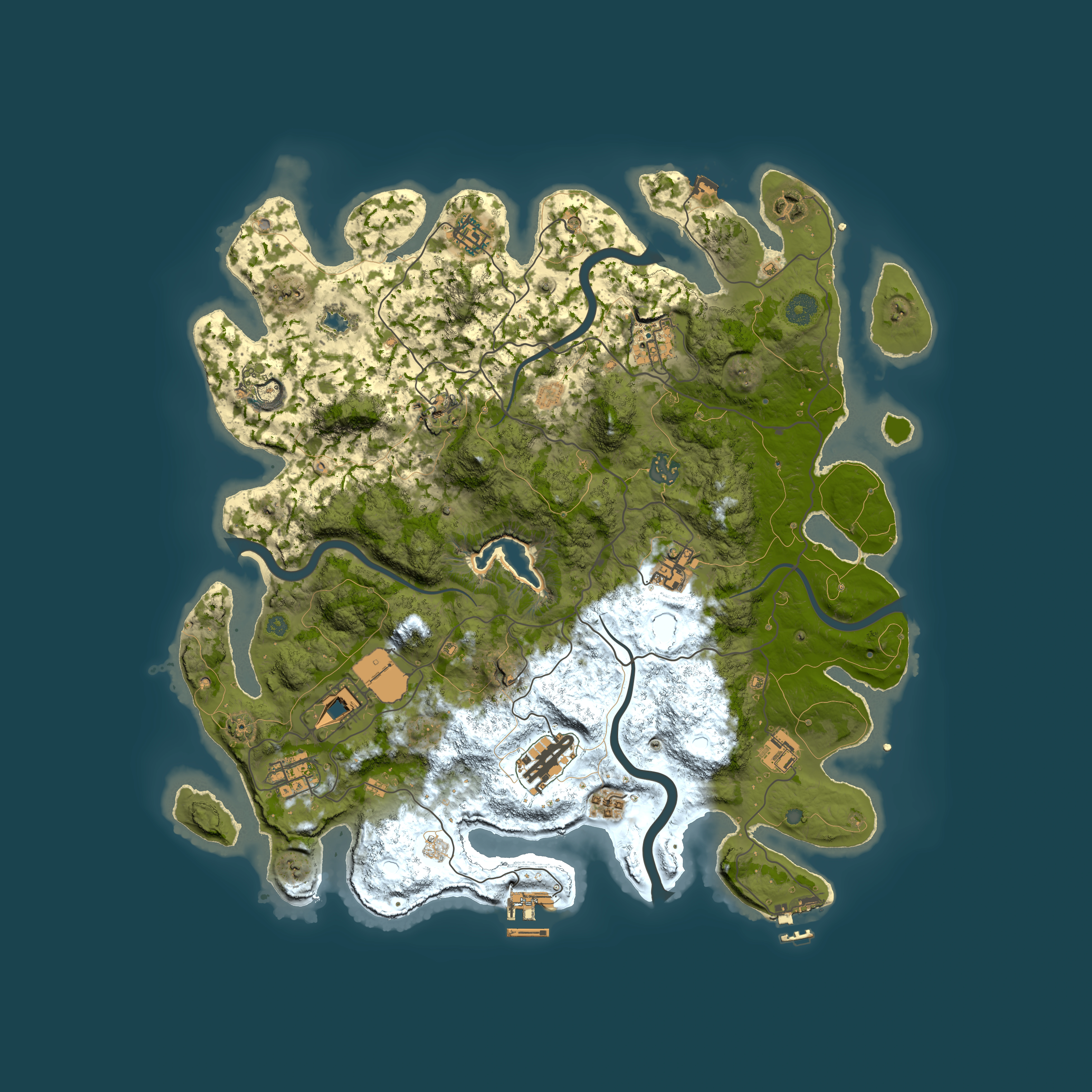 Full top-down render of Rust map seed 1349569765, 4100x4100m