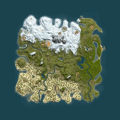 Rust map seed 551985557, 5200x5200m top-down preview