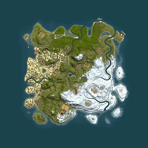 Rust map seed 845344124, 4200x4200m top-down preview