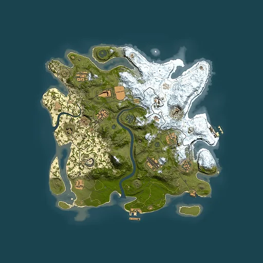 Rust map seed 1834410556, 3700x3700m top-down preview