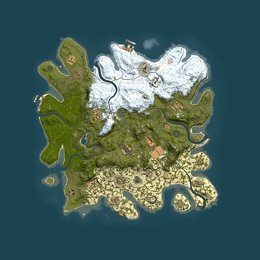 Rust map seed 40371917, 4050x4050m top-down preview