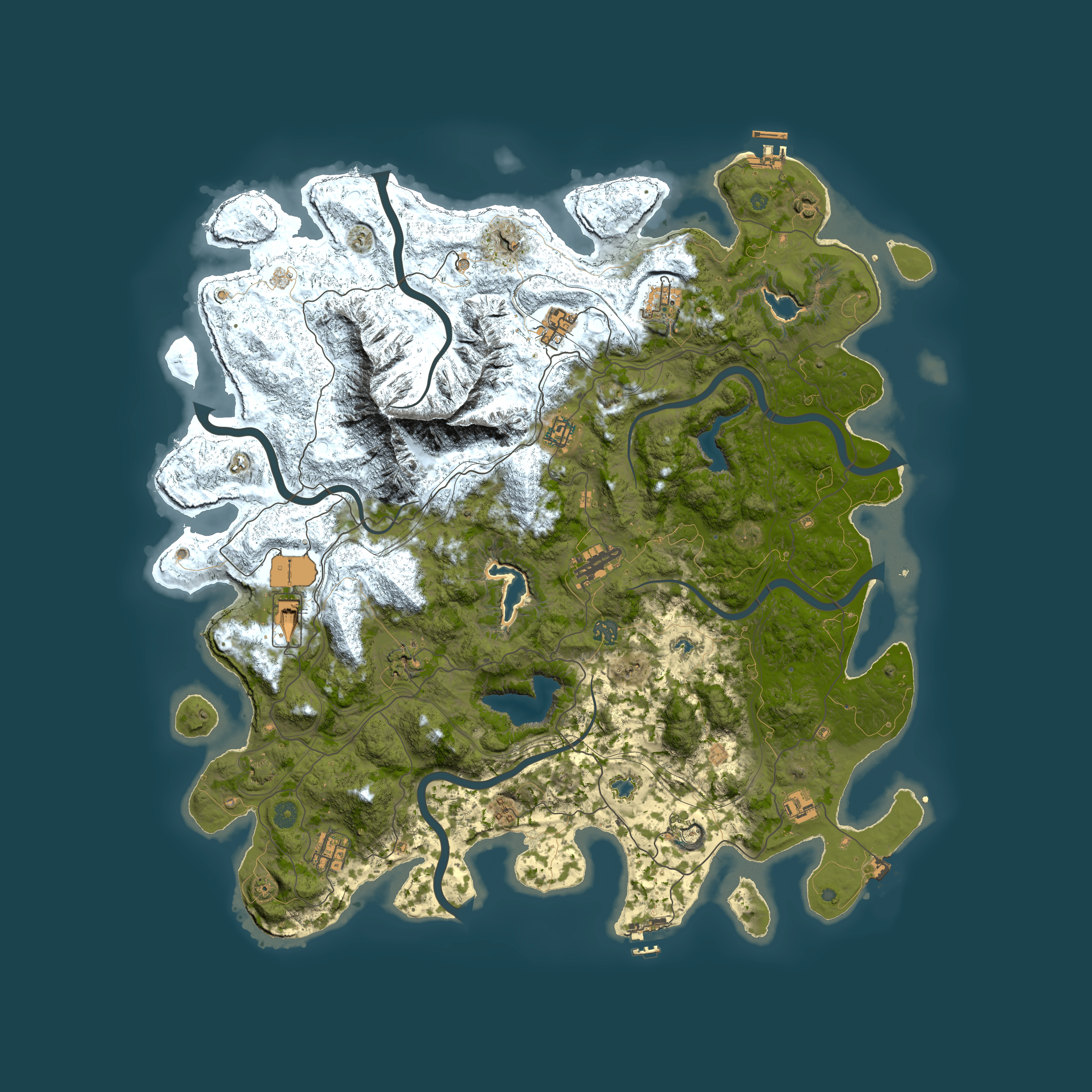 Full top-down render of Rust map seed 790251159, 5000x5000m