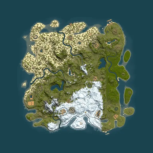 Rust map seed 2129719698, 5050x5050m top-down preview