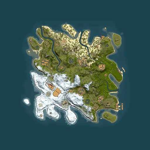 Rust map seed 1502581824, 3500x3500m top-down preview