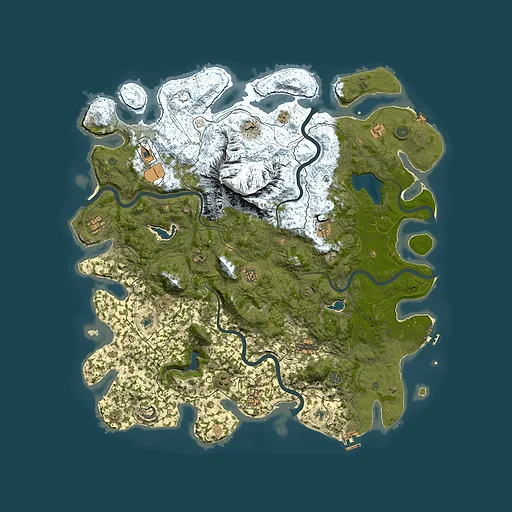 Rust map seed 748452647, 5300x5300m top-down preview