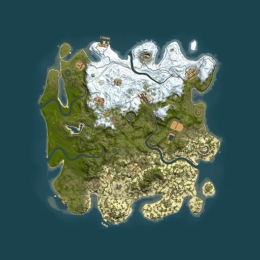 Rust map seed 989057941, 4250x4250m top-down preview