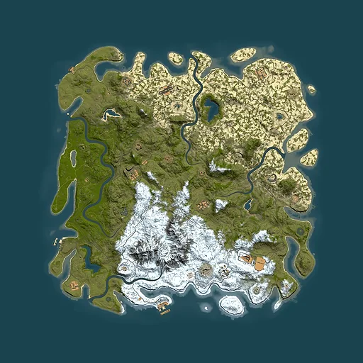 Rust map seed 756376583, 5750x5750m top-down preview