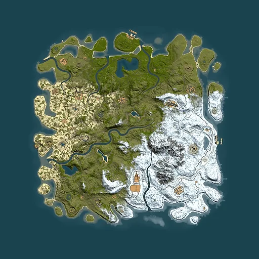 Rust map seed 144900092, 5400x5400m top-down preview
