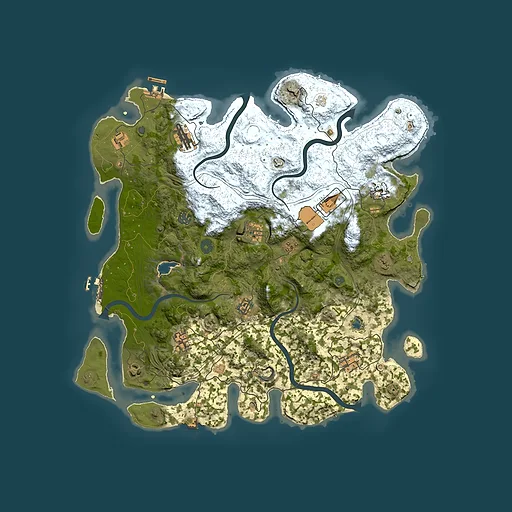 Rust map seed 75934939, 4300x4300m top-down preview
