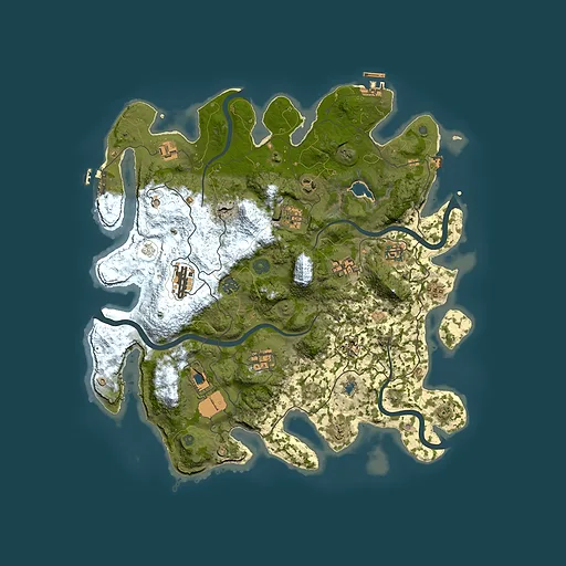 Rust map seed 415331948, 4100x4100m top-down preview