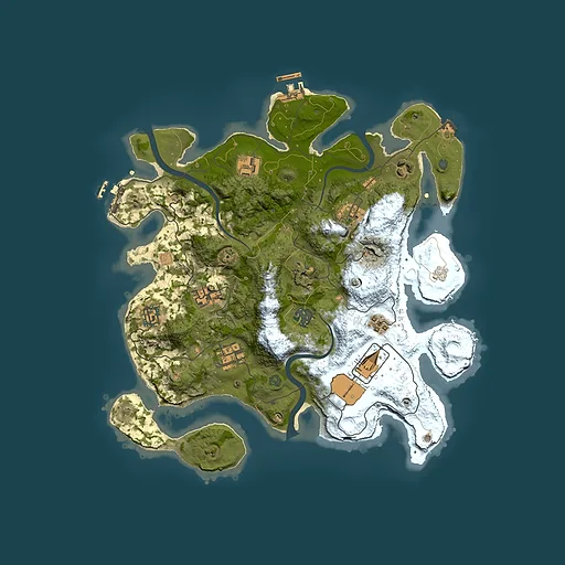 Rust map seed 1524304248, 3500x3500m top-down preview
