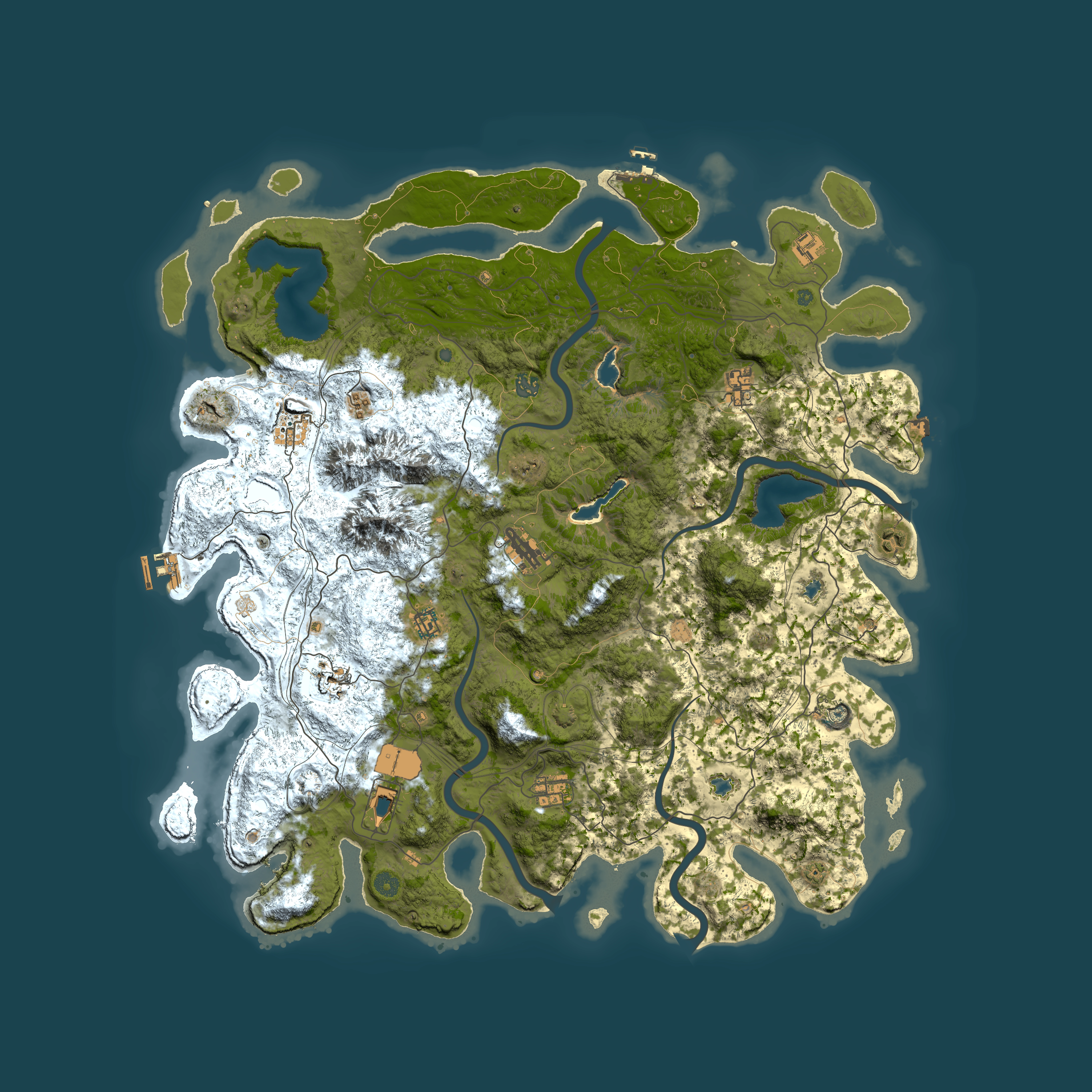 Full top-down render of Rust map seed 654495442, 5200x5200m