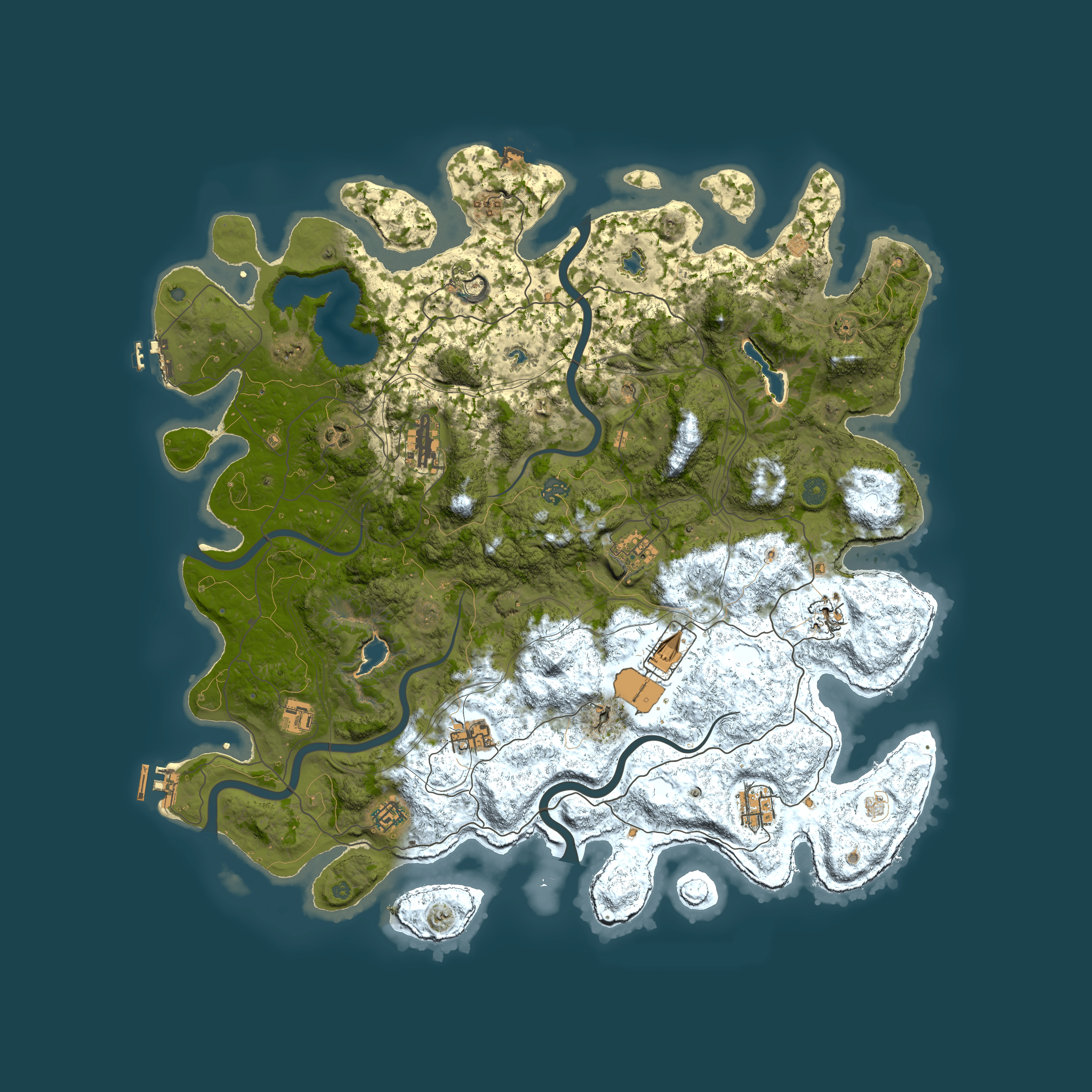 Full top-down render of Rust map seed 86048841, 4800x4800m