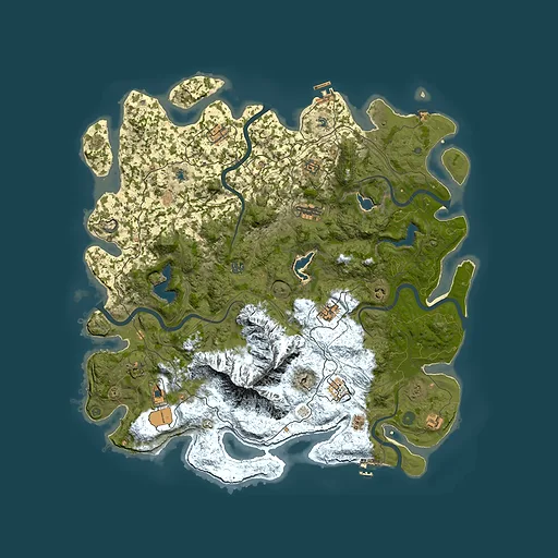 Rust map seed 76337808, 5050x5050m top-down preview